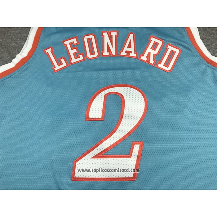 Camiseta Los Angeles Clippers Kawhi Leonard #2 Ciudad 2021-22 Azul